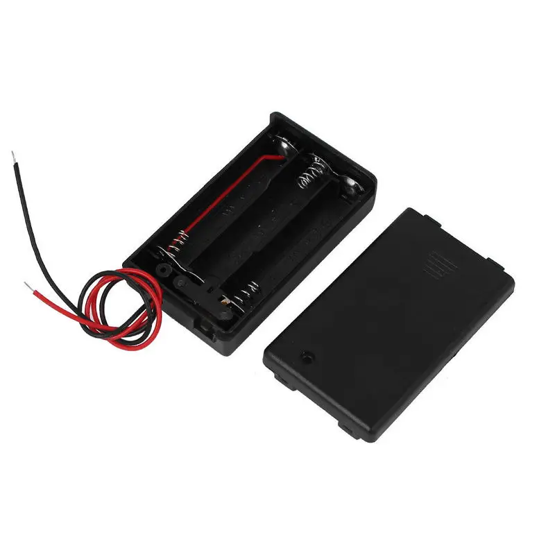 Линия 3 AAA батарейный отсек пластиковый держатель для хранения с переключатель