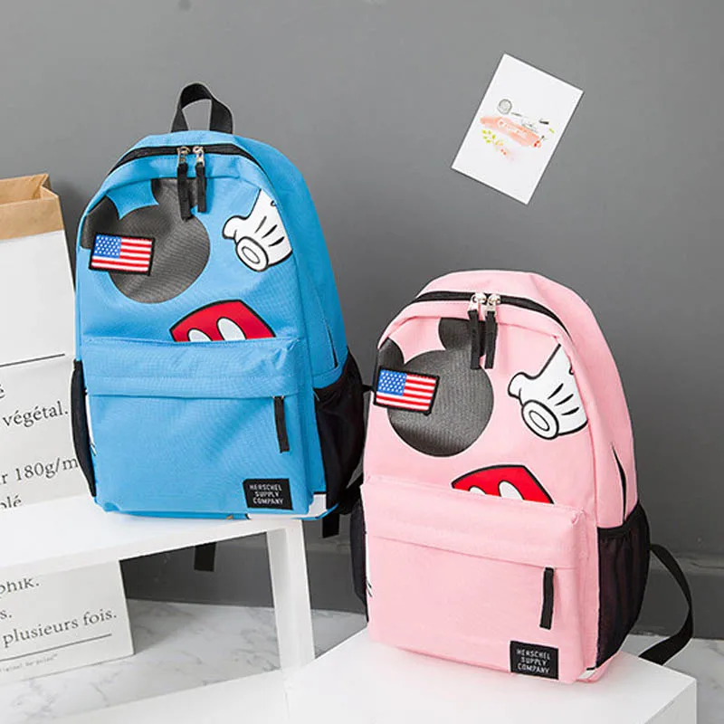 Новинка 2019 дорожный рюкзак в форме Минни Микки сумки для подгузников Холщовая