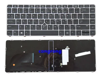 Клавиатура с английской раскладкой для ноутбука HP EliteBook 840 G3 745 G4 848 836308 001 821177