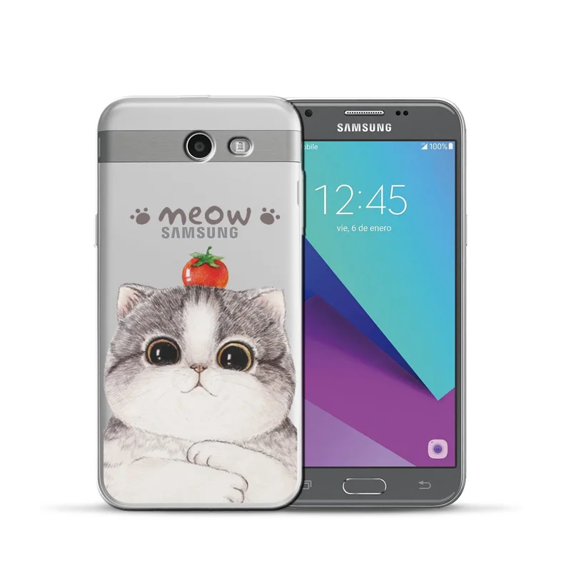 Мягкий ТПУ чехол для Samsung Galaxy S8 кошка S9 Etui S7 Edge Plus J3 J5 J7 2016 2017 чехлы | Мобильные