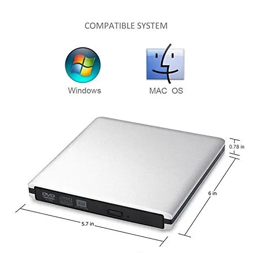 USB 3 0 Портативный внешний DVD-RW/CD-RW записывающее устройство для записи оптический