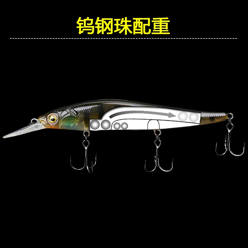 TSURINOYA DW50 110 мм/14 7 г подвесной гольян вольфрамовый стальной шарик искусственная