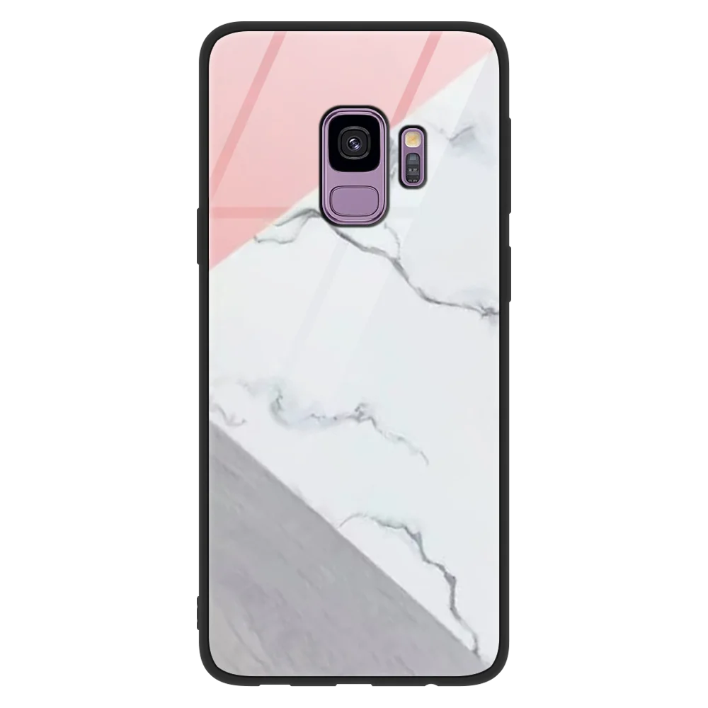 dlshongb Мрамор узор закаленное Стекло чехол для samsung Galaxy S10e A30 A40 A50 A70 S10 S8 S9 плюс A7 A8 A6 J4 Plus M10 M20 Coque - Цвет: dlshongb