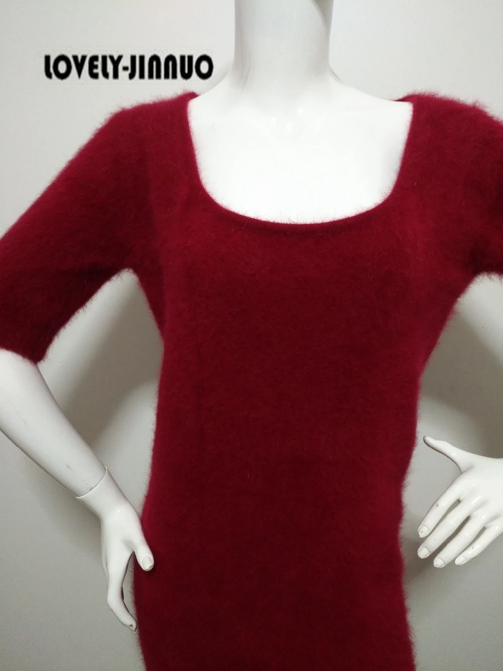 Новинка 2021 женский кашемировый свитер из норки женское длинное платье пальто