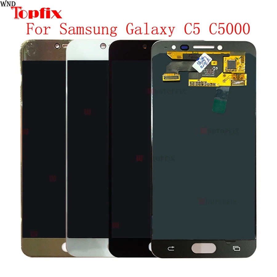 В наличии супер AMOLED для SAMSUNG C5 C5000 ЖК-дисплей кодирующий преобразователь
