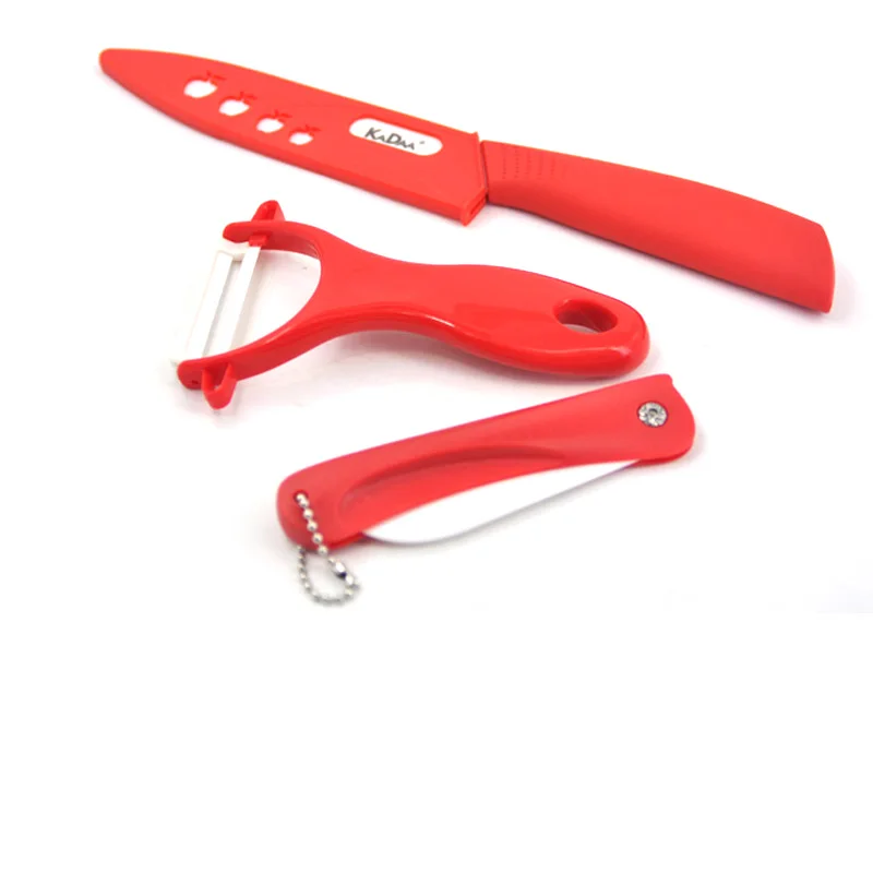 2016 Kitchen Knife 3 pcs ceramic knives with gift box 5&quot Multifunction 3.5&quot folding knife Ceramic planer melon CK-016 | Дом и сад
