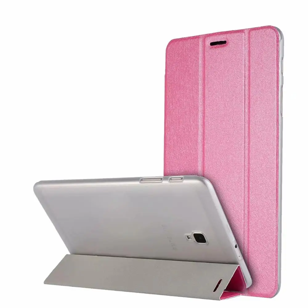 Rose Чехол-книжка для samsung Galaxy Tab A 8,0 SM-T380 T385, тонкий Чехол-подставка из искусственной кожи для Galaxy Tab A 8,0 T380, чехол для планшета - Цвет: Rose
