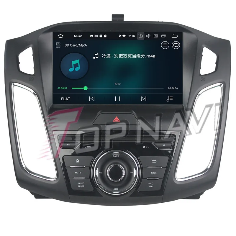Автомобильный DVD плеер Topnavi 9 дюймов Android 0 радио CD для Ford Focus 2015 2016 2017 2018 стерео