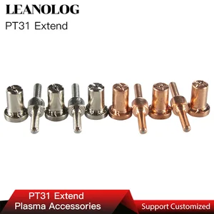 20 шт. удлиненная PT-31 режущая горелка гафний медный провод расходные материалы для 40A 50A инверторная машина для резки воздуха CUT50 Плазменный резак, сварочный
