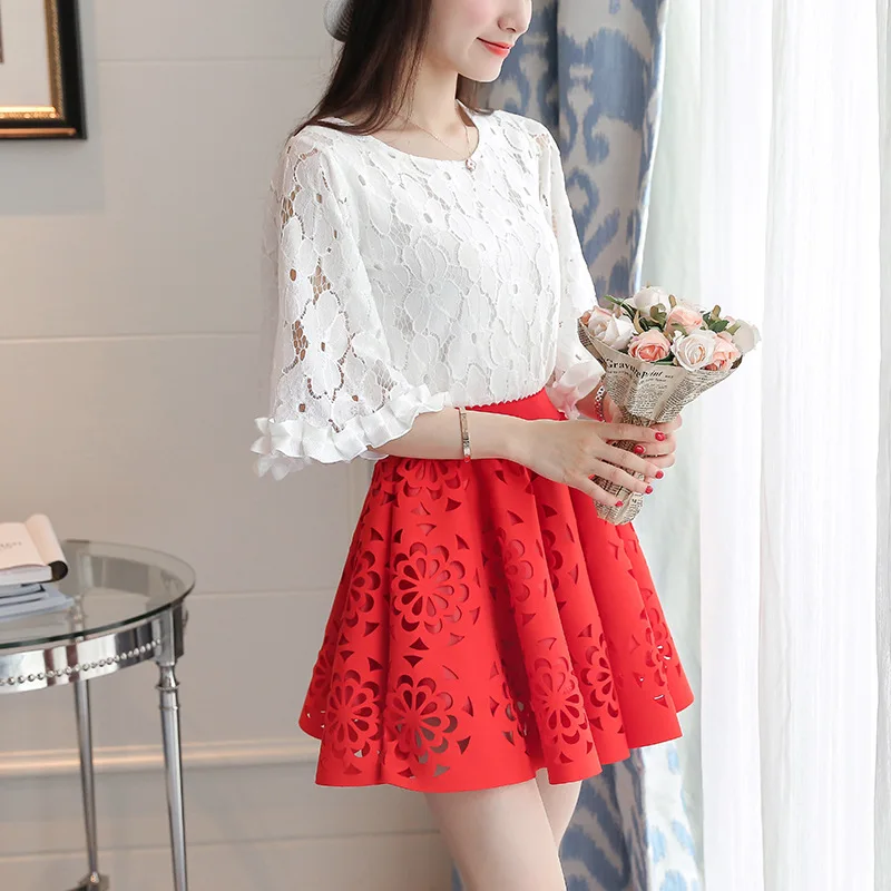 Alibaba express женское летнее платье новинка 2016 корейское милое тонкое кружевное из