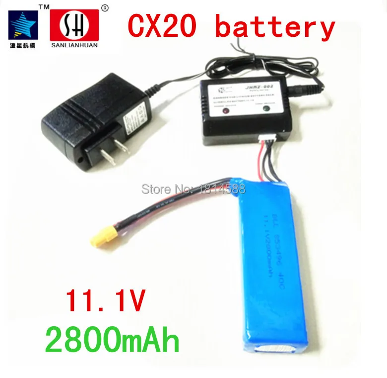 Литиевая батарея Cheerson CX20 V303 11 1 В 2800MAH PO и зарядное устройство CX 20 детали для