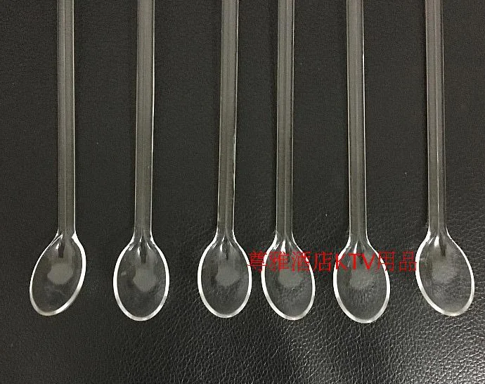 Акриловое пластиковое стекло художественная вращающаяся палочка ложка для кофе