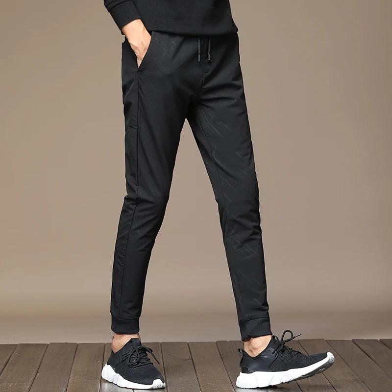 Новинка 2017 модные длинные брюки для фитнеса мужские повседневные спортивные