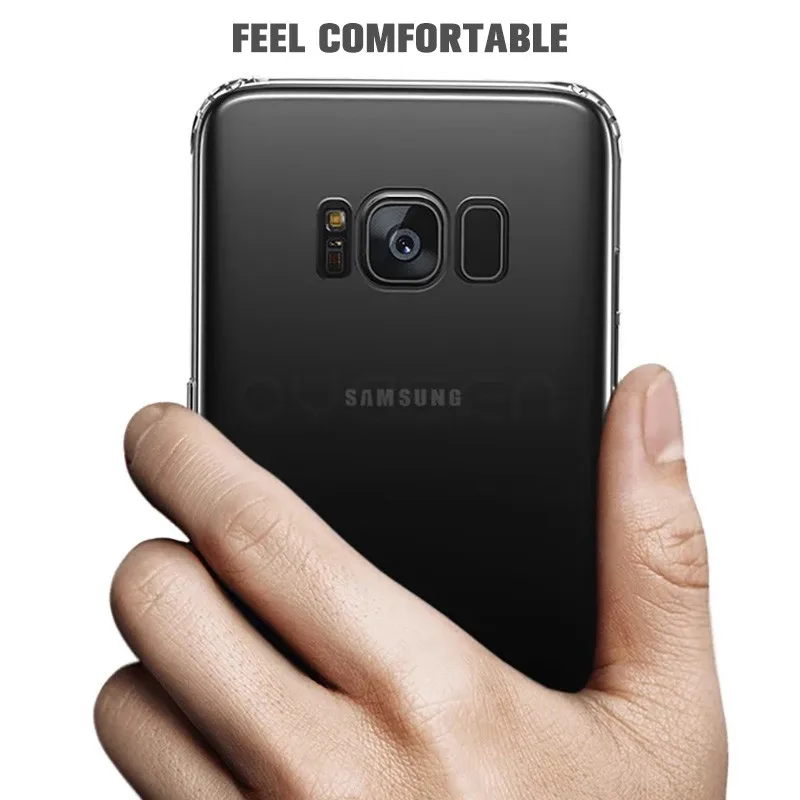Чехлы для телефонов Samsung Galaxy S10 S9 S8 Lite Plus Note 9 8 A7 A5 2017 C9 C7 Pro C5 прозрачный силиконовый