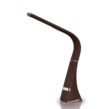 Brown Woodpow Eyes защита от USB перезаряжаемая Светодиодная настольная лампа с регулируемой яркостью Гибкая Настольная лампа сенсорный выключатель 3 режима для обучения работе в офисе - Цвет корпуса: Brown
