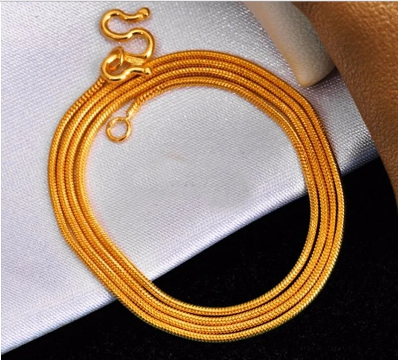 Горячая продажа твердая 999 24K цепочка из желтого золота/уникальная круглая