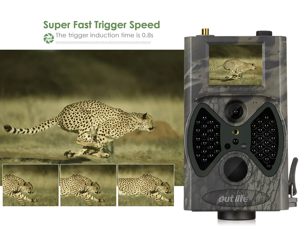 Outlife HC-300 м цифровой след Камера 16MP 1080P 40 шт инфракрасных светодиодов 940nm Ночное видение Охота Камера дистанционного Управление Камера