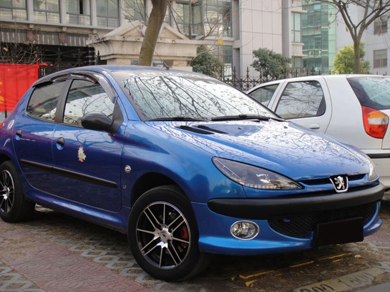 Hireno фары для 2004-2008 Peugeot 206 фар сборки СИД DRL ангел объектив двойной луч ксеноновые 2 шт