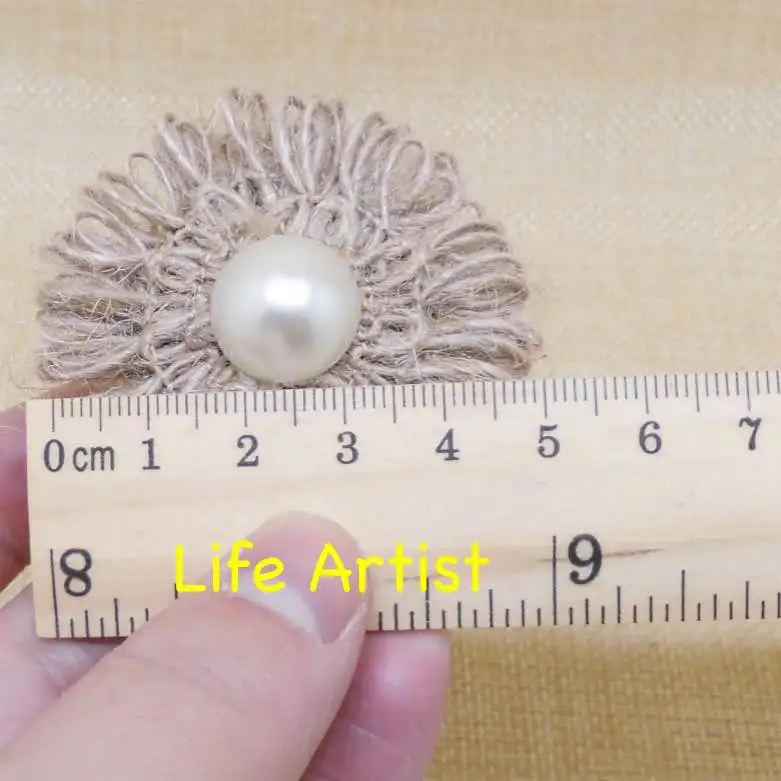 24 шт. джут джутовая ткань мешочная с цветочным принтом капюшоном из