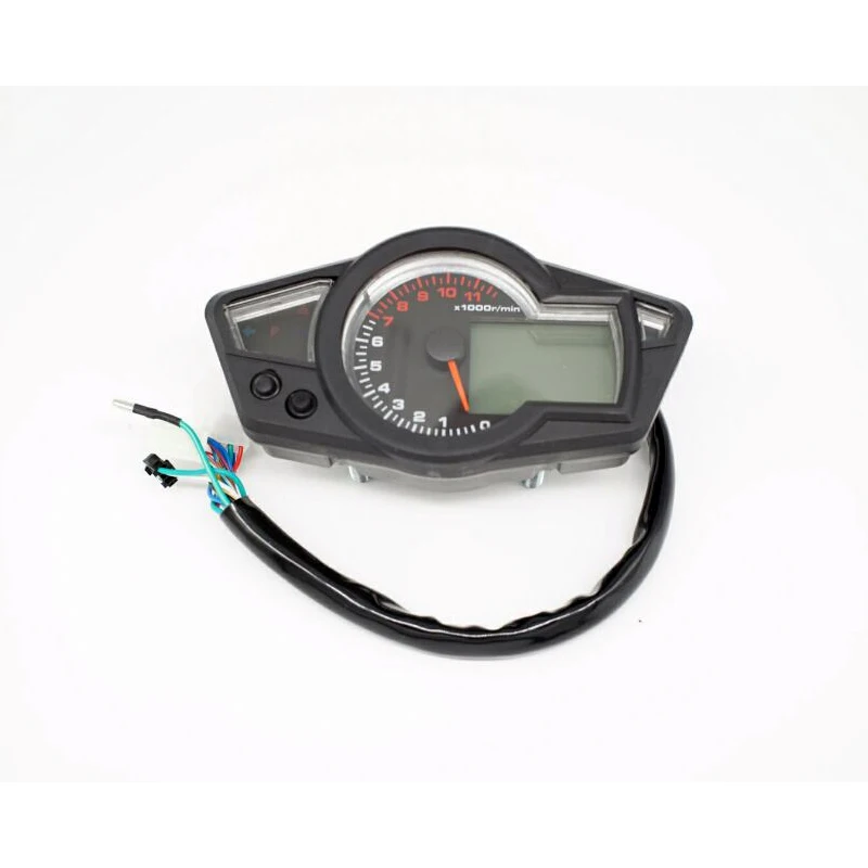 Мотоцикл ЖК дисплей Скорость ometer одометр спидометр тахометр универсальный