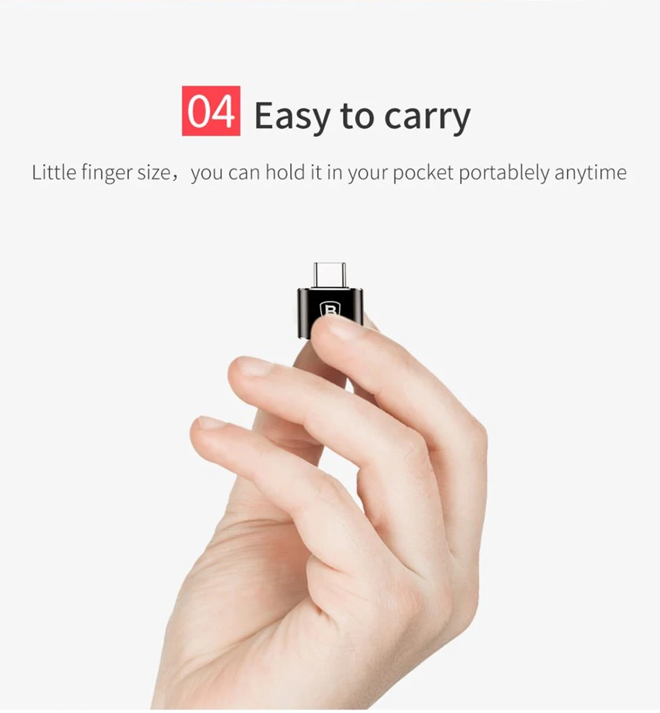 Baseus OTG адаптер usb type C Мужской к Micro USB Женский конвертер Быстрая зарядка передачи данных адаптер для Macbook type C разъем