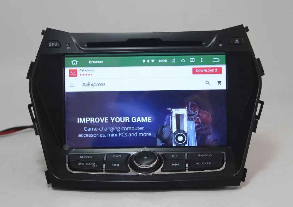 Восьмиядерный 4G+ 64G Android 9,0 автомобильный dvd-плеер для hyundai IX45 Santa FE 2013 Автомобильный Радио gps головное устройство Wifi 4G