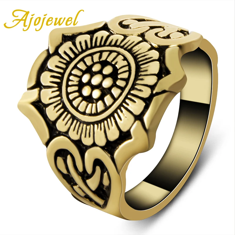 Ajojewel новый бренд мужчин ювелирные изделия для женщин античное золото цвет