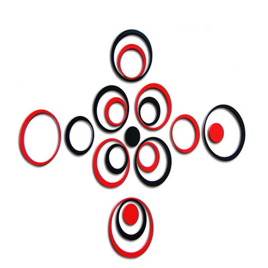 Настенные наклейки 5 видов цветов шт. украшения для закрытых помещений