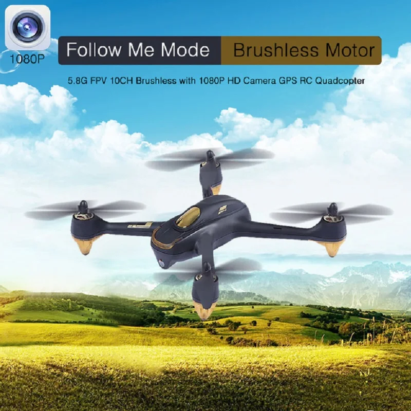 Бесщеточный Квадрокоптер 5 8G FPV с камерой 1080P HD GPS RTF режим следования за мной