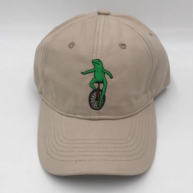 Pepe Dad шляпа мода мультфильм прошитый лягушка папа для женщин мужчин лето хлопок