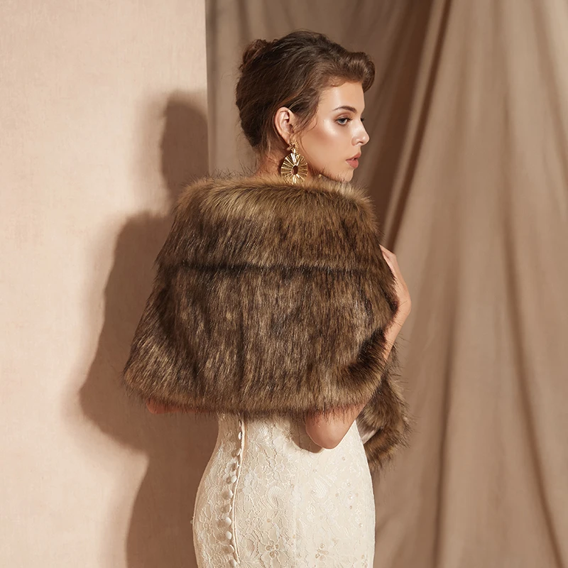 Женское свадебное болеро Forevergracedress элегантное мягкое пальто из искусственного