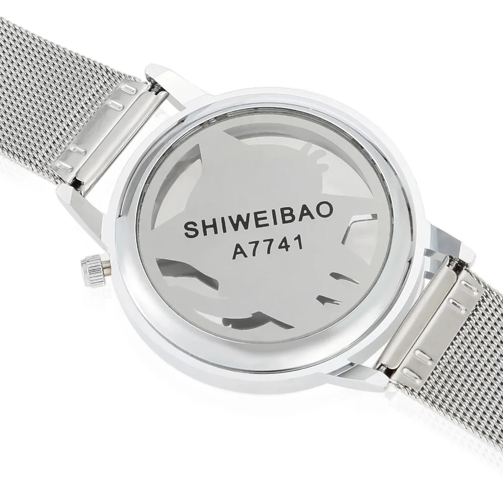 Женские часы серебристого цвета со стальным сетчатым браслетом женские модные