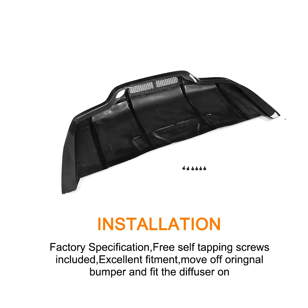 Carbon Fiber Car Rear Bumper Extension Lip Diffuser for Mercedes Benz C Class W205 C205 Coupe Only 15-17 C63 AMG S C300 | Автомобили и