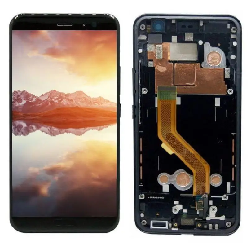 100% тестирование 5 &quotдля htc U11 запчасти: сенсорный экран для ЖК дисплея 2560*1440 U 3w 1w 3u
