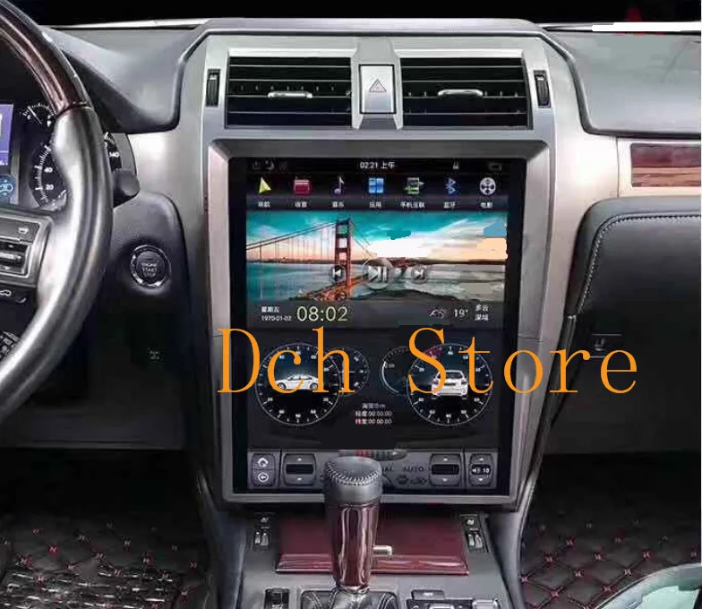 15 дюймов tesla стиль Android 8,1 PX6 автомобильный DVD gps навигация для lexus GX GX400 GX460 радио Поддержка 360
