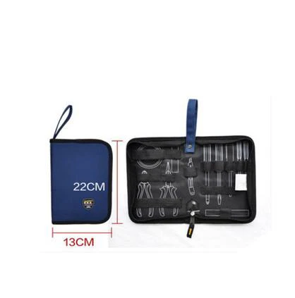 A-S Oxford Canvas Waterproof Storage Hand Tool Bag Screws Nails Drill Bit Metal Parts Fishing Travel Makeup Organizer Pouch Bag Case - Цвет: A-S