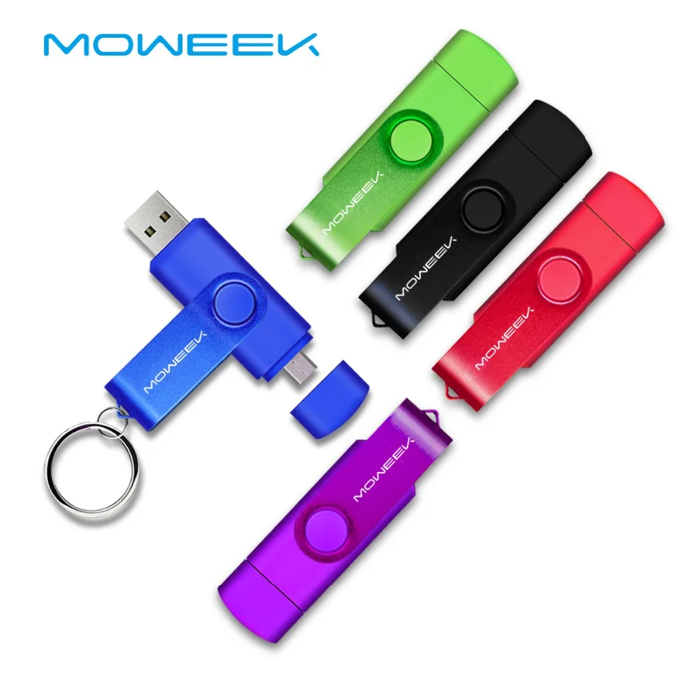 Moweek USB флэш-накопитель 32gb usb 2,0 флеш-накопитель 16 Гб 64 Гб 128 ГБ с поддержкой технологии otg флеш-накопитель 4 ГБ 8 ГБ cle usb флеш-накопитель USB ключевой программист oem изготовленный на заказ логотип