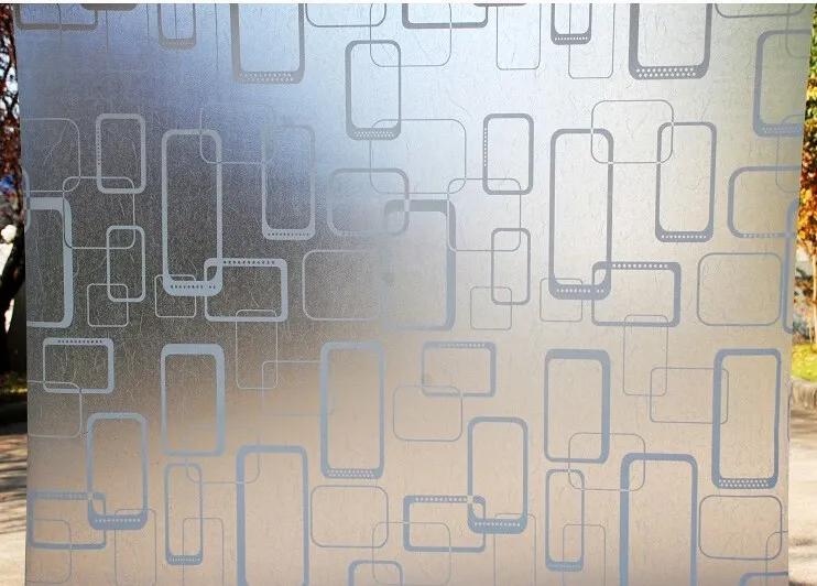 Утолщение и цвет матового фильмы для ванной туалет офис стекла самоклеющаяся