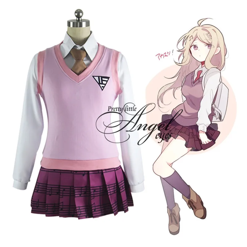 Аниме Danganronpa V3 акамацу акаджи каэде форма Косплэй костюм для Хэллоуина