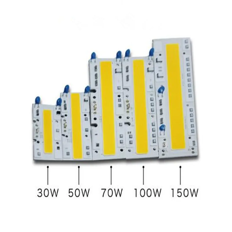 Светодиодный прожектор COB chip AC220V 110 в 30 Вт/50 Вт/70 Вт/100 Вт/150 Вт светодиодный белый 6000