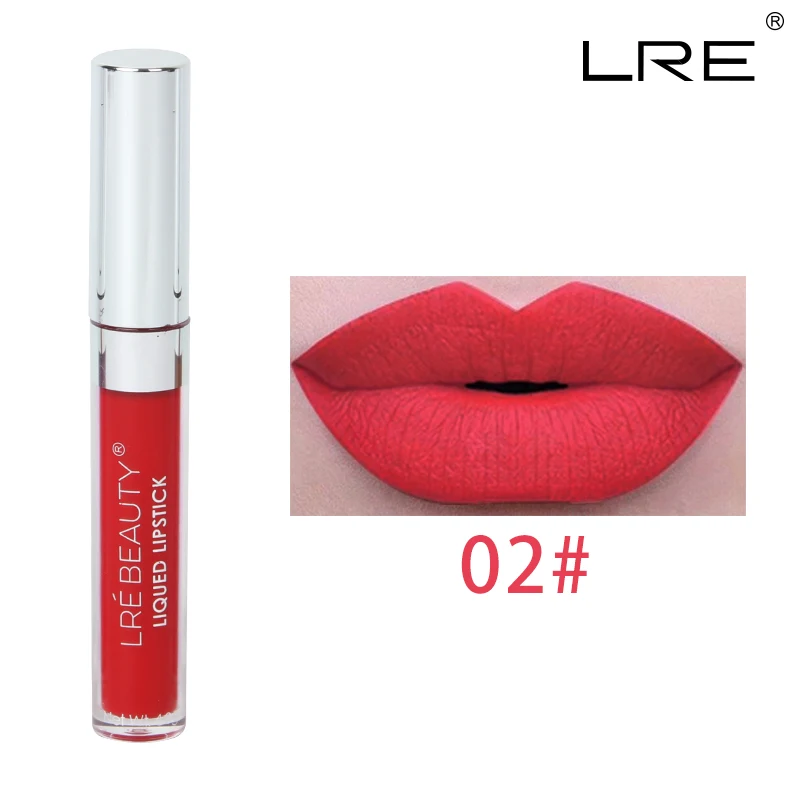 02 LRE BEAUTY Водонепроницаемый, Быстросохнущий блеск для губ - Цвет: 02