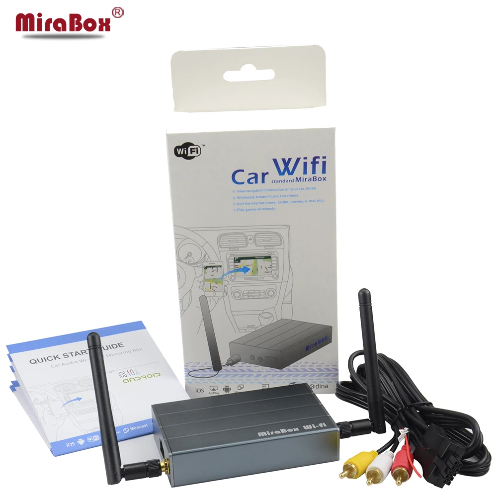MiraBox 5 8G/2 4G Автомобильный WiFi Mirrorlink Box для iOS12 и Android Phone YouTube Mirroring/DLNA/Miracast/Airplay Wireless| |