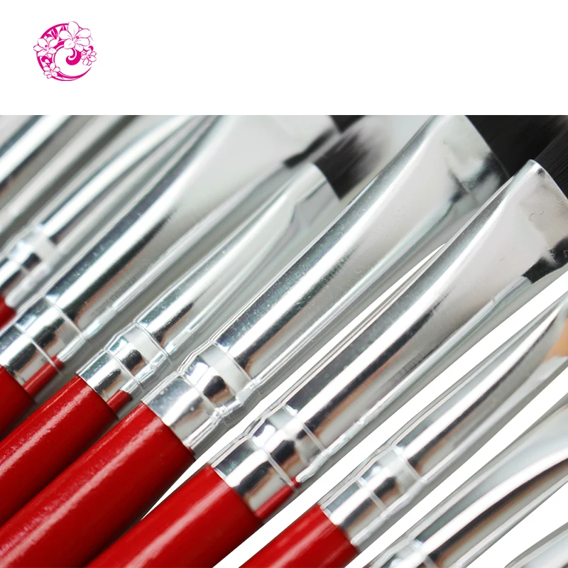 Профессиональный набор кистей для макияжа 20 шт. из шерстяного волокна Brochas Maquillaje