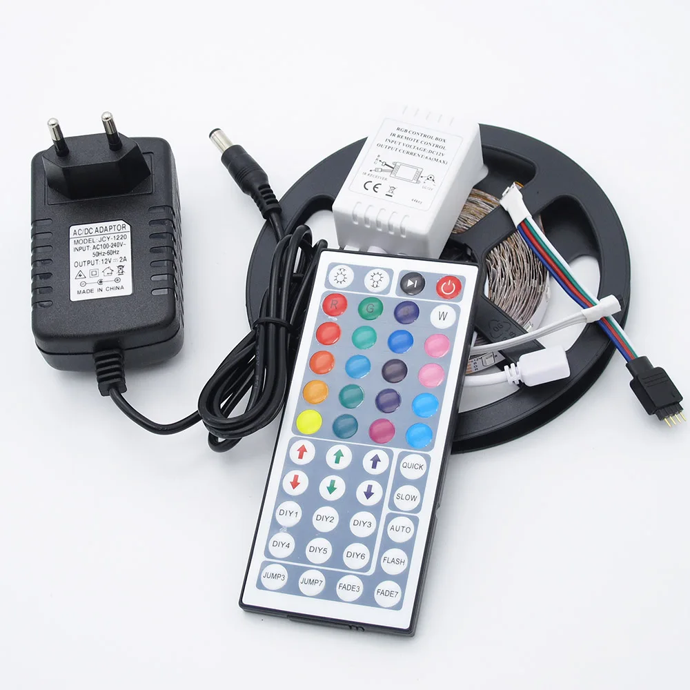 Светодиодная ленсветильник RGB 3528 5 м водонепроницаемая светодиодная лента гибкая