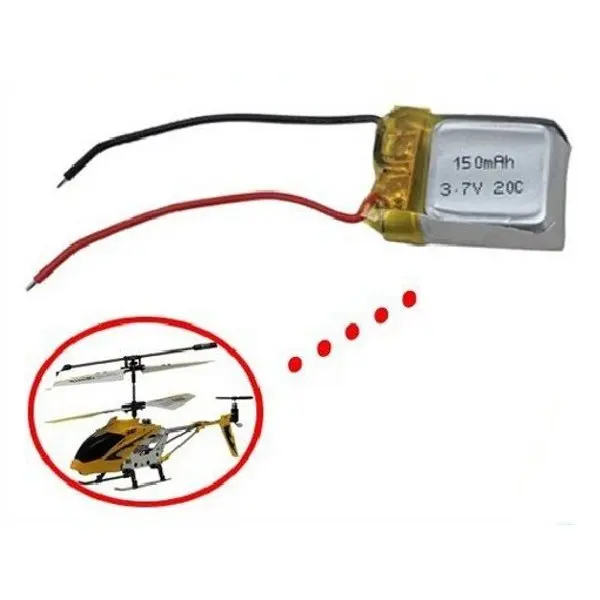3,7 V 150mAh Lipo батарея для Syma S107 S107G 1S 3,7 V 150mAh 20C Li-Po батарея 3,7 V 150 mah вертолет Часть 1 шт