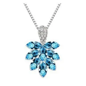 Austrian crystal necklace wholesale female short paragraphs exaggerated fashion flower pendent sautoir&lt a tree flowers &gt - G118 |
