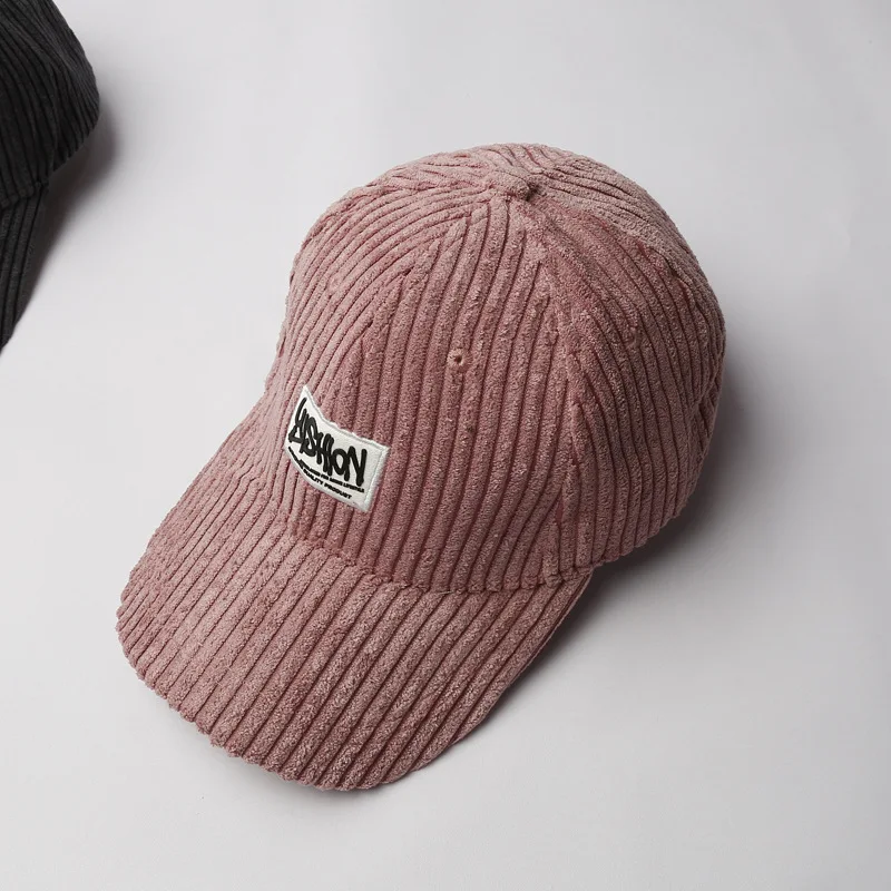 New Arrival Autumn and Winter Thick Warm Corduroy Peaked Cap Unisex Baseball Casual Letter Embroidery Sun Hat | Аксессуары для
