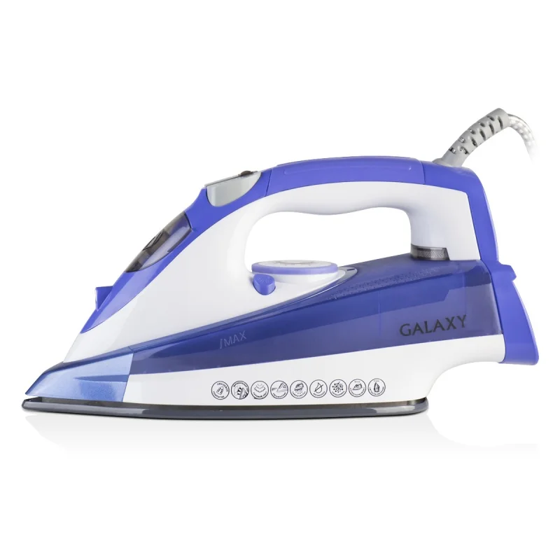 Утюг Galaxy GL 6122 (синий) (Мощность 2400 Вт объем резервуара для воды 320 мл защита от