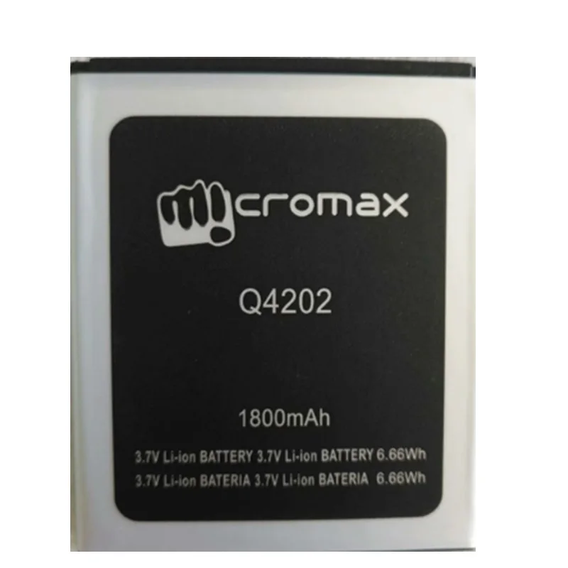Батарея 3 7 V 1800 мАч Для Micromax Q4202 сотовый телефон Batteria литий ионный Перезаряжаемые
