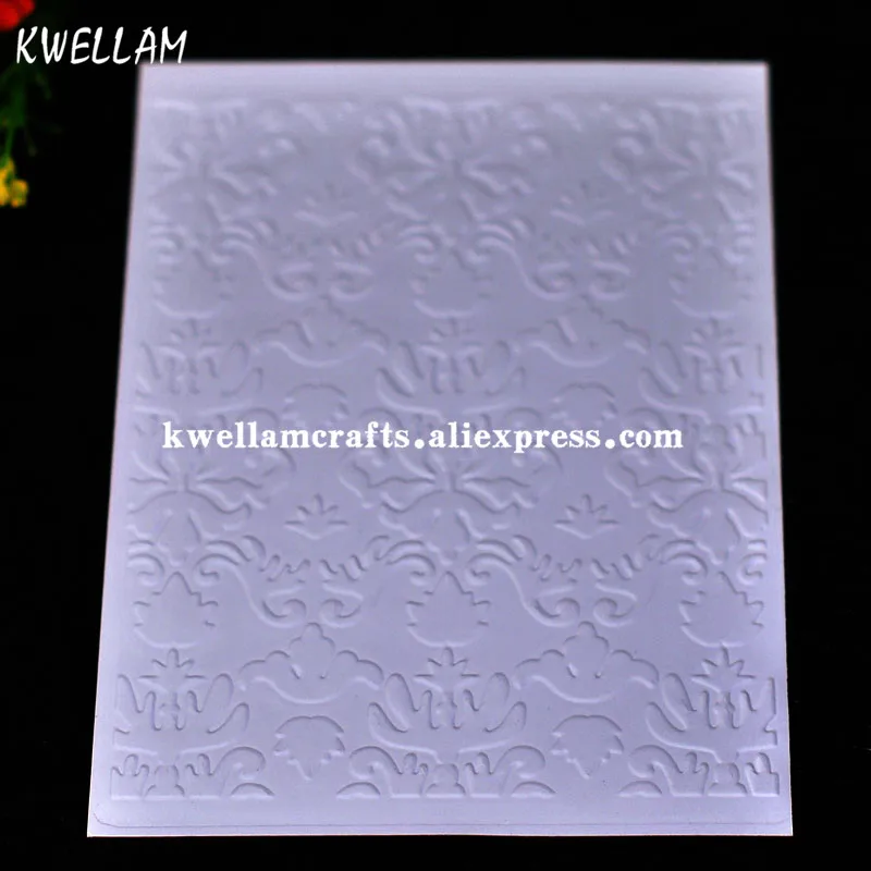 Flowers Plastic Embossing Folder For Scrapbook DIY Album Card Tool Template 10.6x14.5cm KW7073108 | Дом и сад